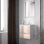 Mueble baño Petit 1 Puerta + 1 Cajón, Colgado, de Campoaras - Imagen 2