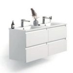 Kloe 2+2 cajones campoaras lacado blanco