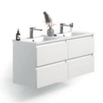 Kloe 2+2 cajones campoaras lacado blanco