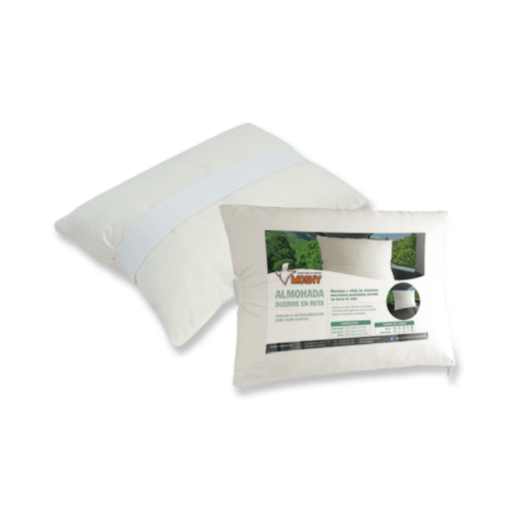 Almohada moshy duerme en ruta
