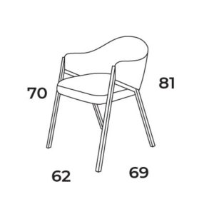 Silla kl40842 medidas franco furniture